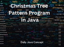Christmas Tree Pattern Program in Java