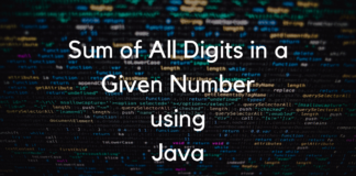 Sum of all Digits in Java-DailyJavaConcept