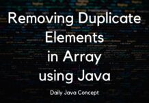 Removing Duplicate Elements in Array using Java