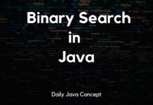 Binary Search in Java Binary Search in Java