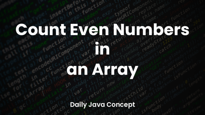 featured_count-even-numbers-in-an-array