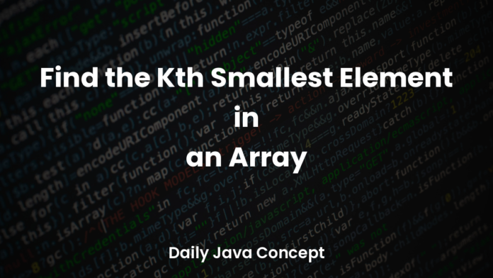 featured_find-the-kth-smallest-element-in-an-array