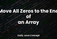 Move All Zeros to the End of an Array