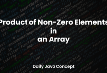 Product of Non-Zero Elements in an Array