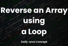 Reverse an Array using a Loop