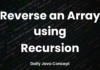 Reverse an Array using Recursion
