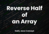 Reverse Half of an Array