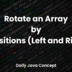 Rotate an Array by K Positions (Left and Right)